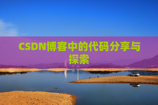 CSDN博客中的代码分享与探索
